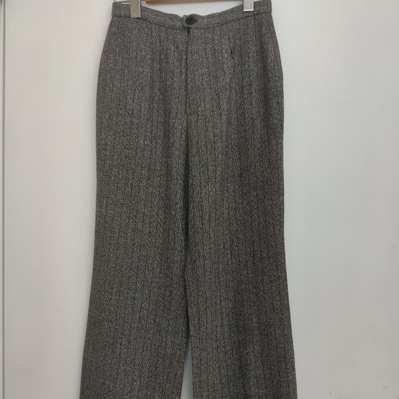 Women's Vintage Grey Pinstripe Trousers Size 0 - Picture 2 of 5